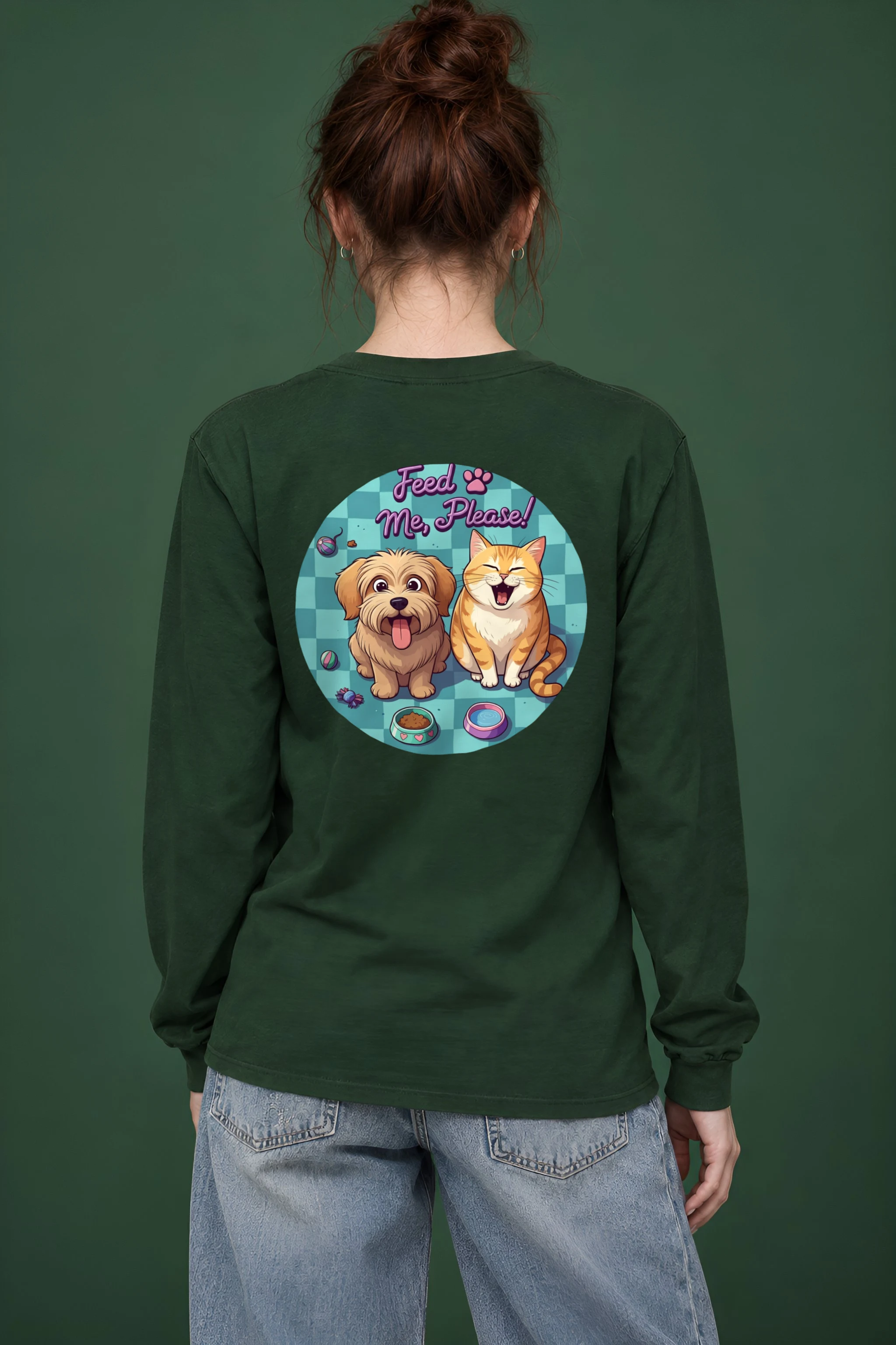 "Feed Me, Please!" Unisex Longsleeve T-shirt