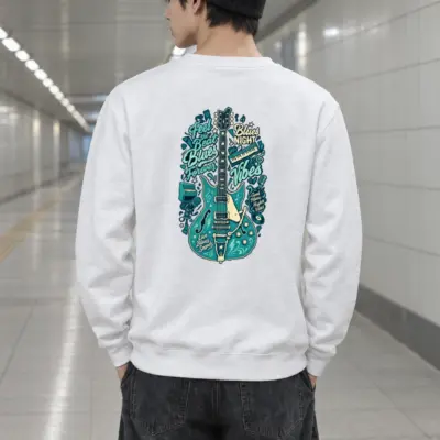 "Feel The Beat Blues" Heavy Blend Unisex Crewneck Sweatshirt