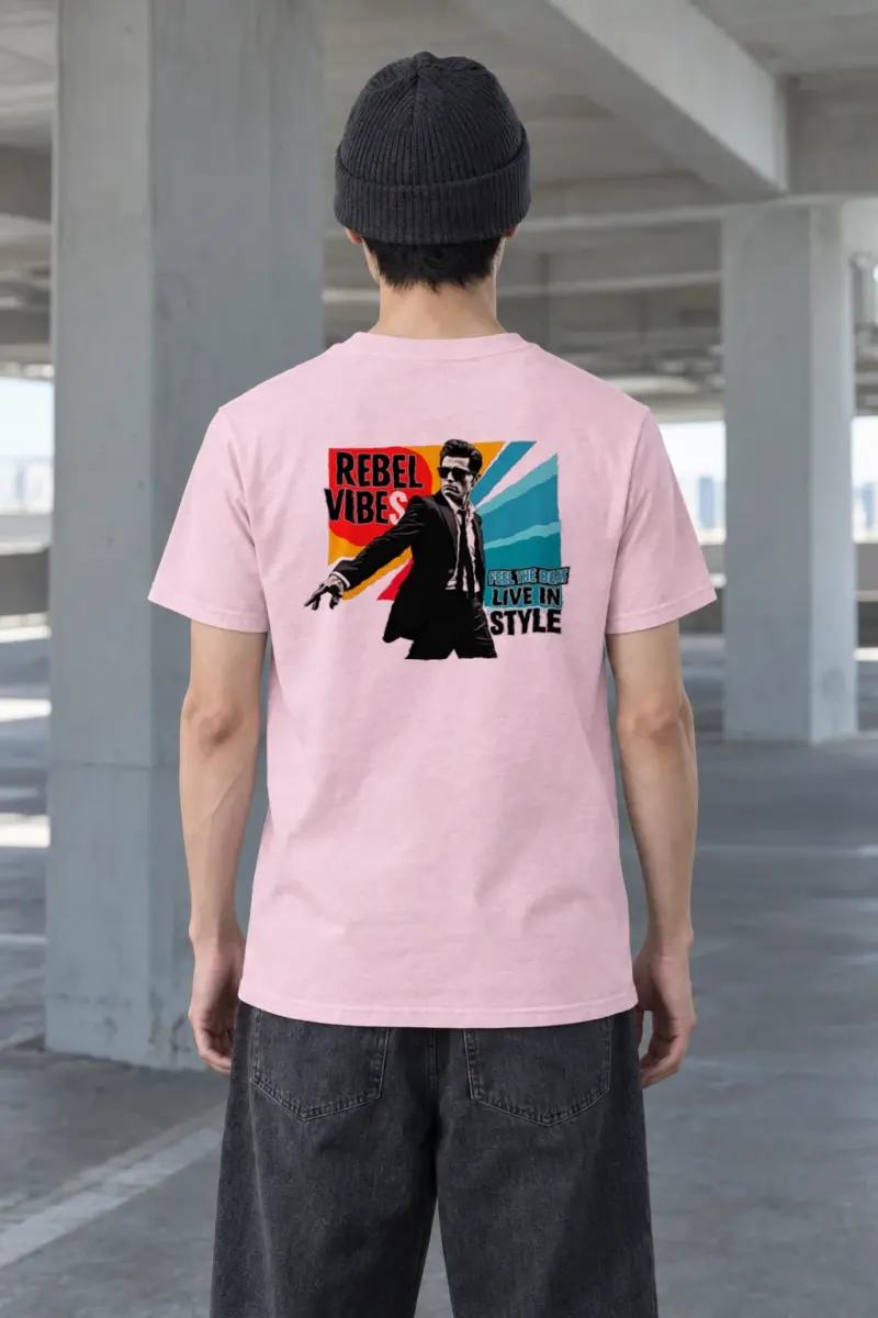 "Feel The Beat" Heavyweight Unisex Crewneck T-shirt