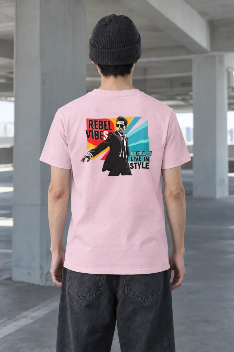 "Feel The Beat" Heavyweight Unisex Crewneck T-shirt