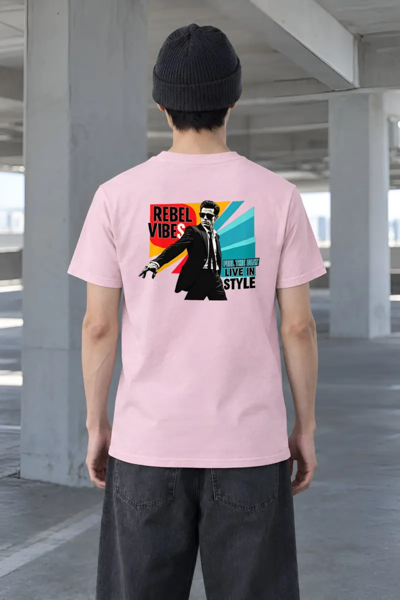 "Feel The Beat" Heavyweight Unisex Crewneck T-shirt