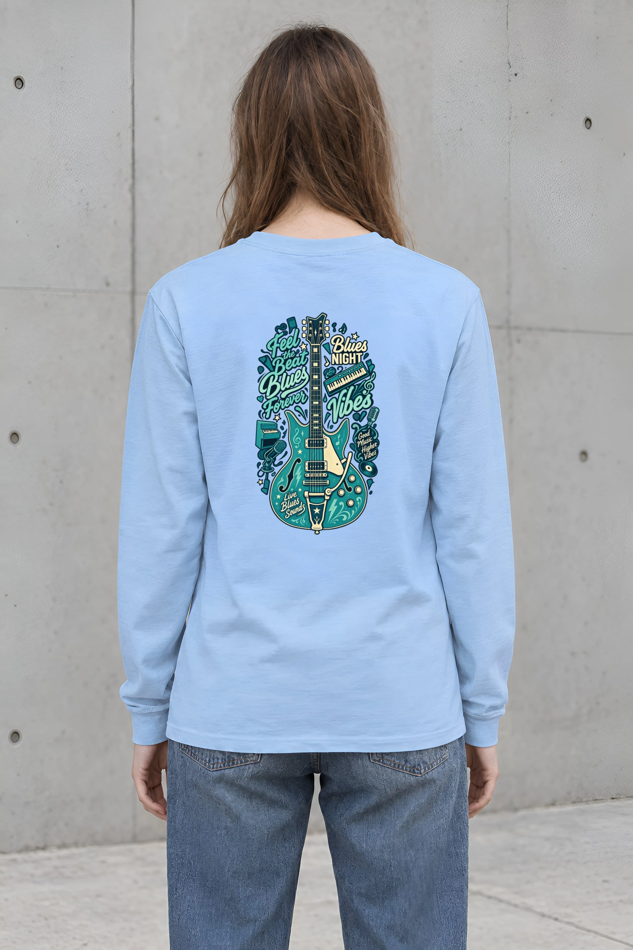 "Feel The Beat" Unisex Longsleeve T-shirt