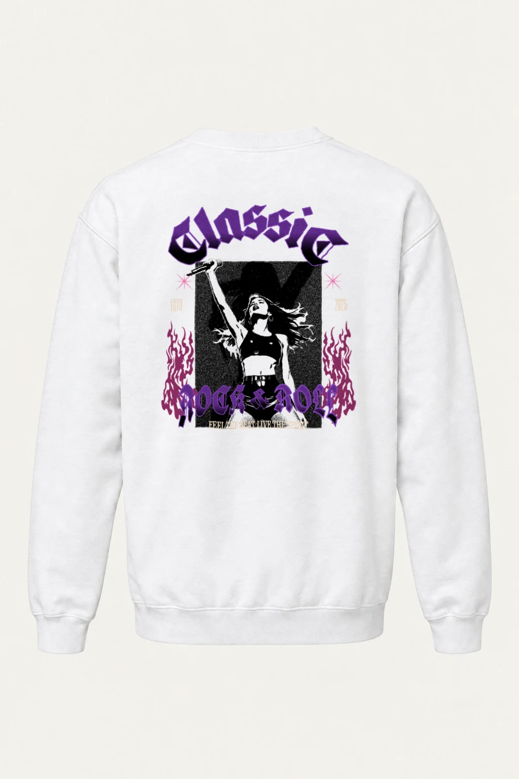 "Feel The Vibrations" Heavy Blend Unisex Crewneck Sweatshirt | Gildan 18000