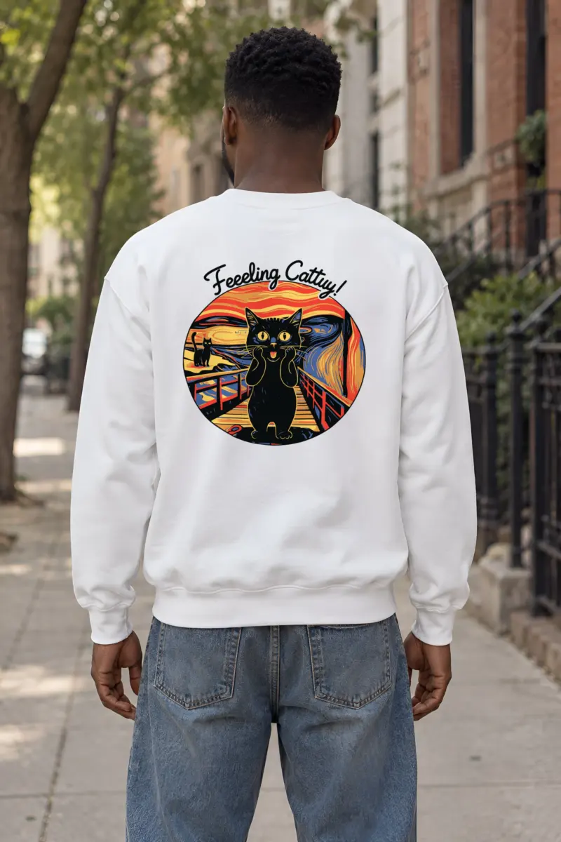 "Feeling Catty" Heavy Blend Unisex Crewneck Sweatshirt