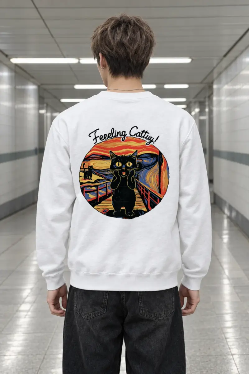 "Feeling Catty" Heavy Blend Unisex Crewneck Sweatshirt