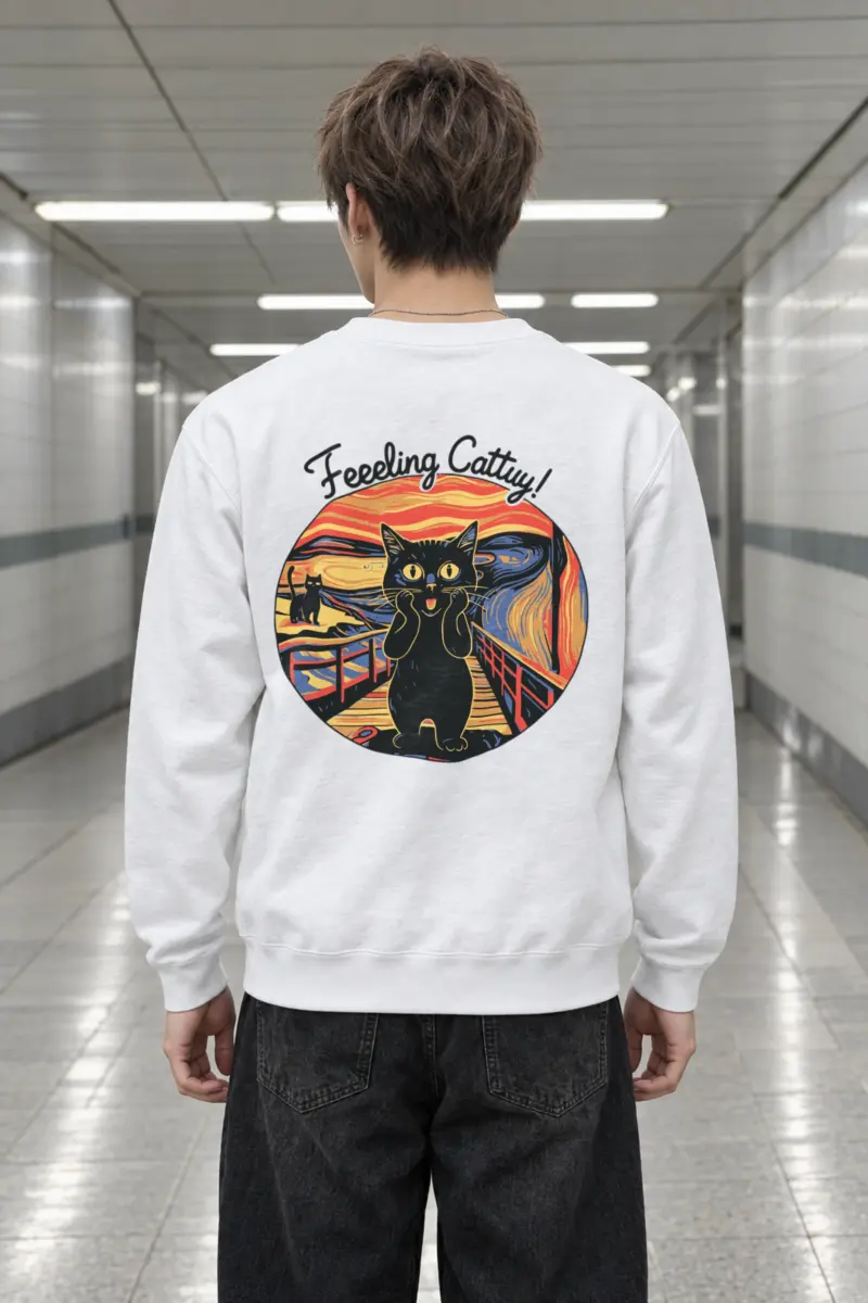 "Feeling Catty" Heavy Blend Unisex Crewneck Sweatshirt
