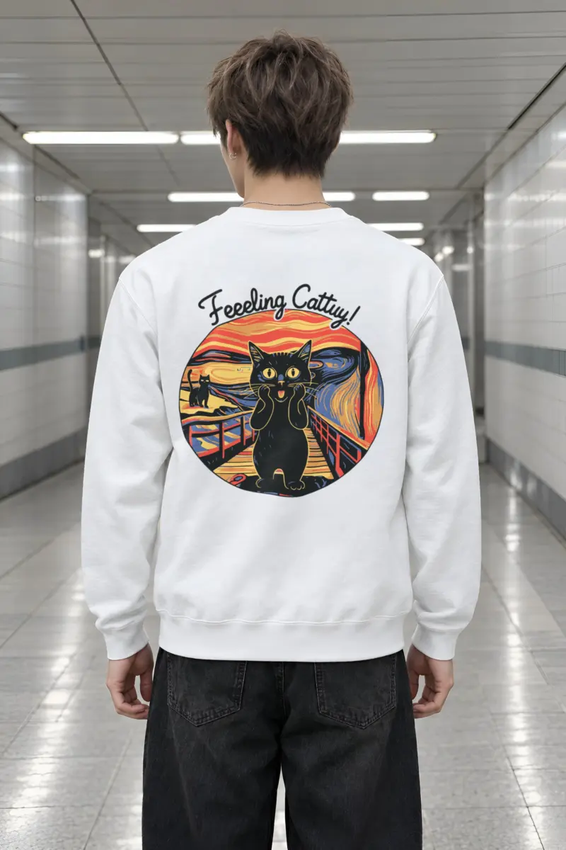 "Feeling Catty" Heavy Blend Unisex Crewneck Sweatshirt