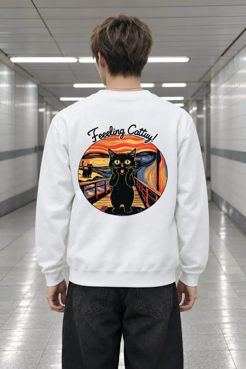 "Feeling Catty" Heavy Blend Unisex Crewneck Sweatshirt