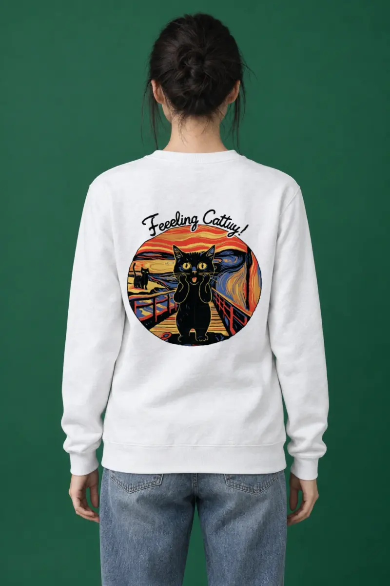 "Feeling Catty" Heavy Blend Unisex Crewneck Sweatshirt