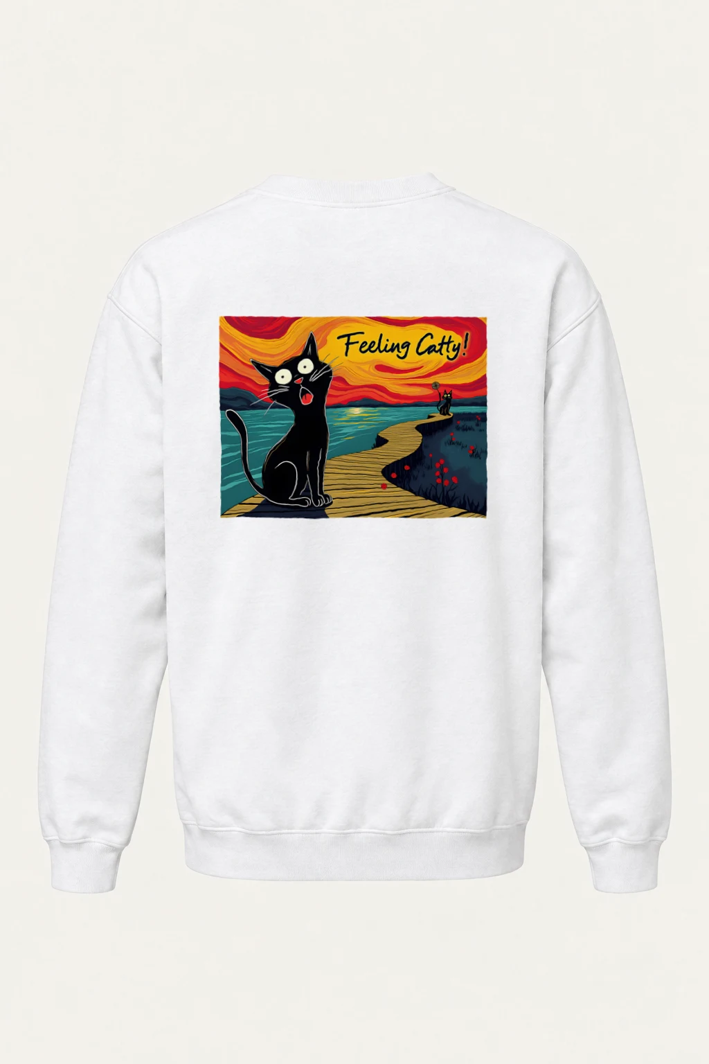 "Feeling Catty" Heavy Blend Unisex Crewneck Sweatshirt | Gildan 18000