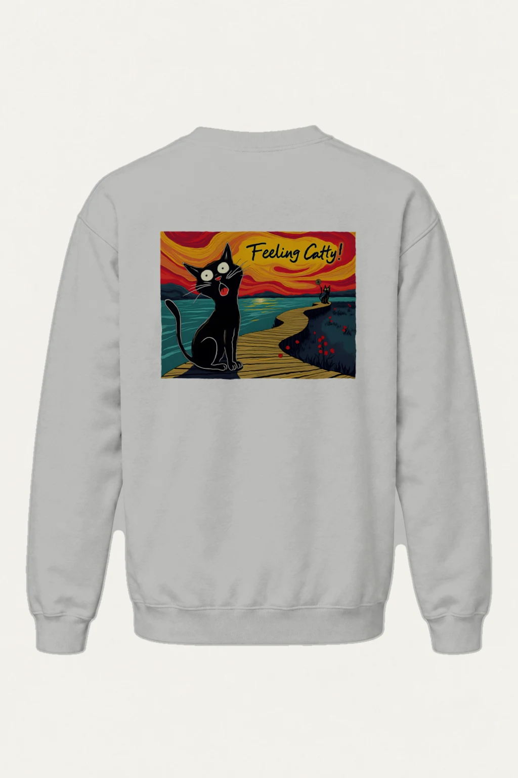 "Feeling Catty" Heavy Blend Unisex Crewneck Sweatshirt | Gildan 18000