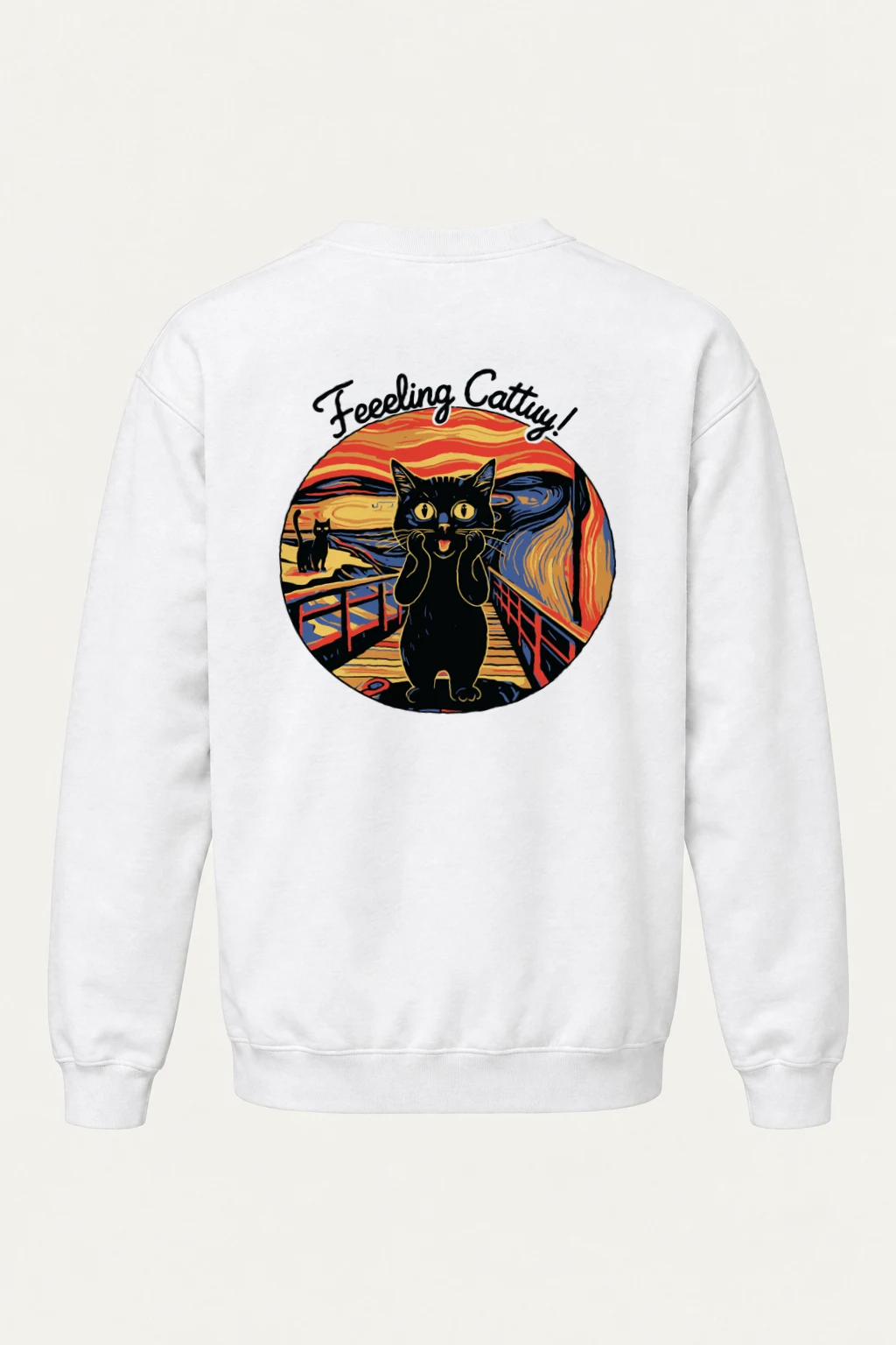 "Feeling Catty" Heavy Blend Unisex Crewneck Sweatshirt | Gildan 18000