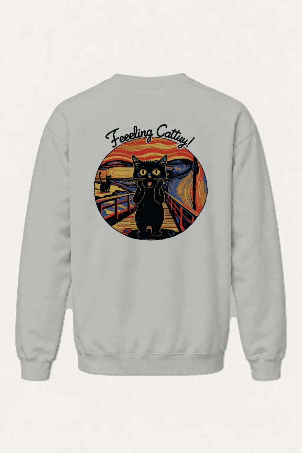 "Feeling Catty" Heavy Blend Unisex Crewneck Sweatshirt | Gildan 18000