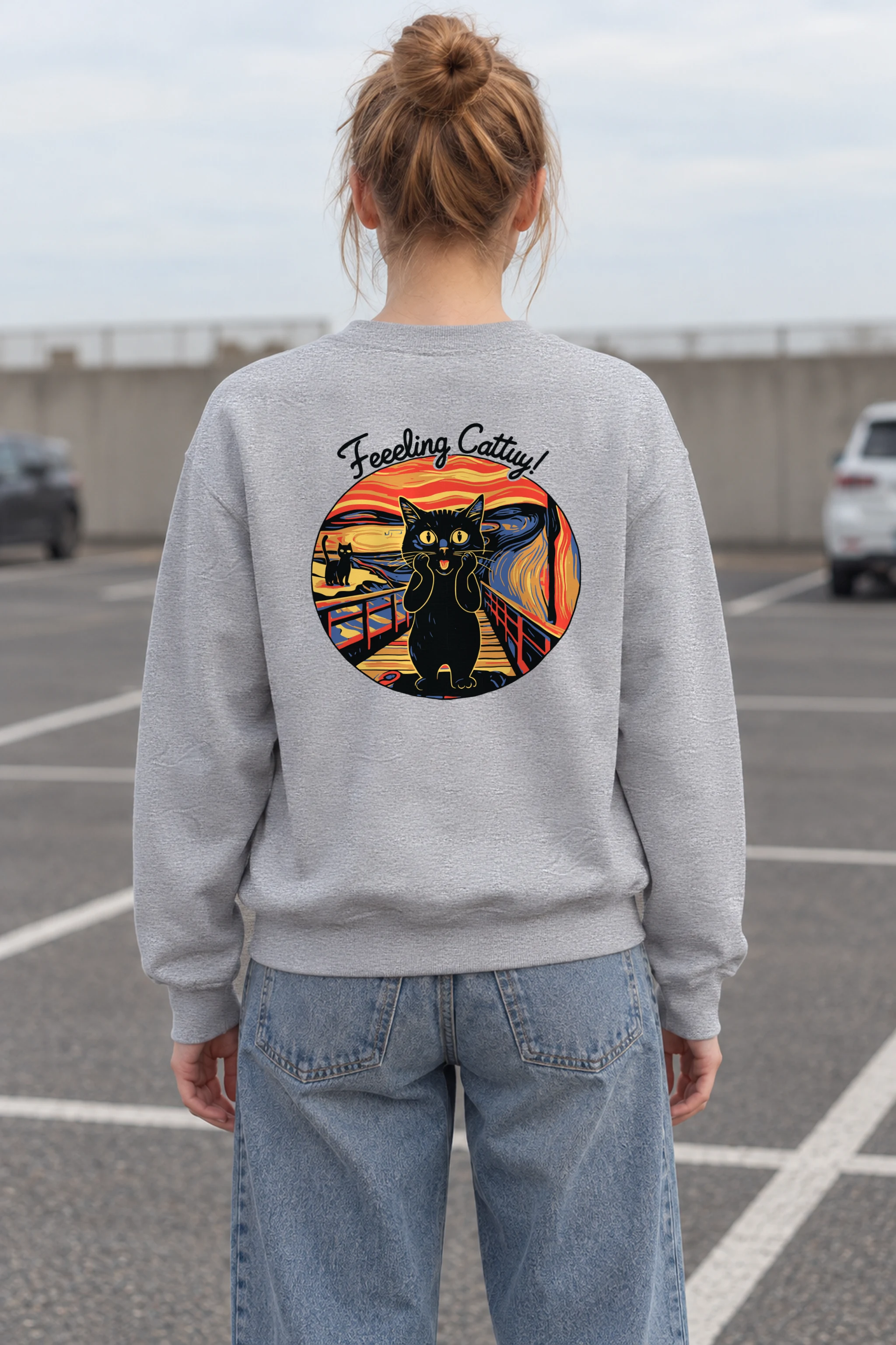 "Feeling Catty" 1 Crewneck Sweatshirt