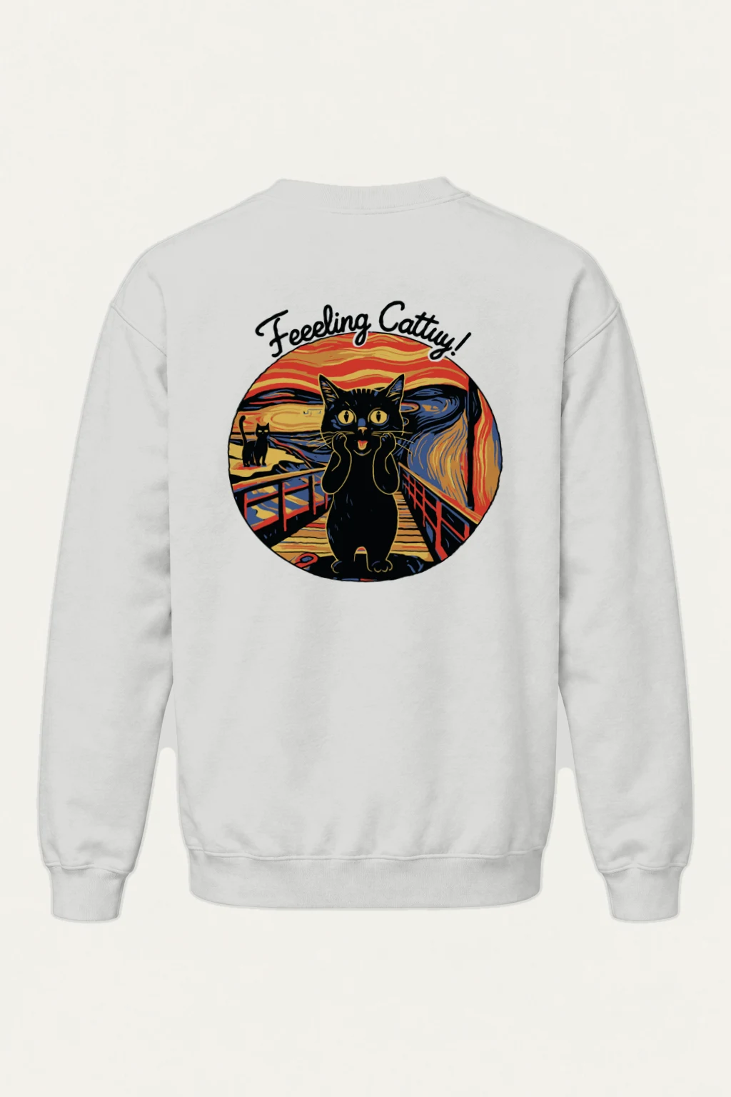 "Feeling Catty" Heavy Blend Unisex Crewneck Sweatshirt | Gildan 18000
