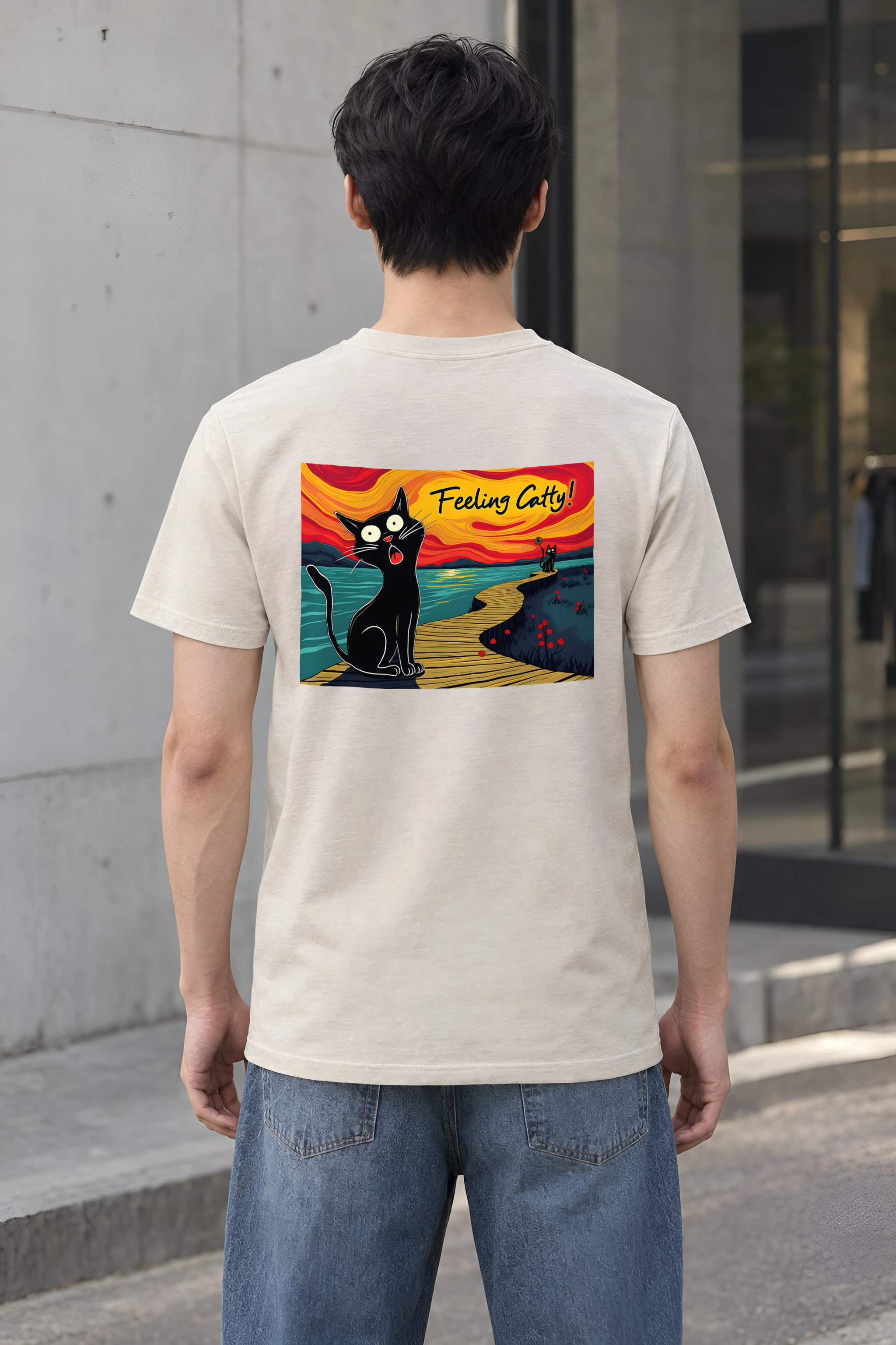"Feeling Catty!" Heavyweight Unisex Crewneck T-shirt