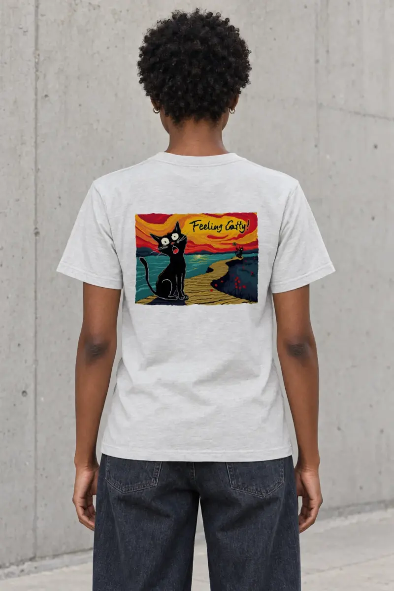 "Feeling Catty!" Heavyweight Unisex Crewneck T-shirt | Gildan 5000