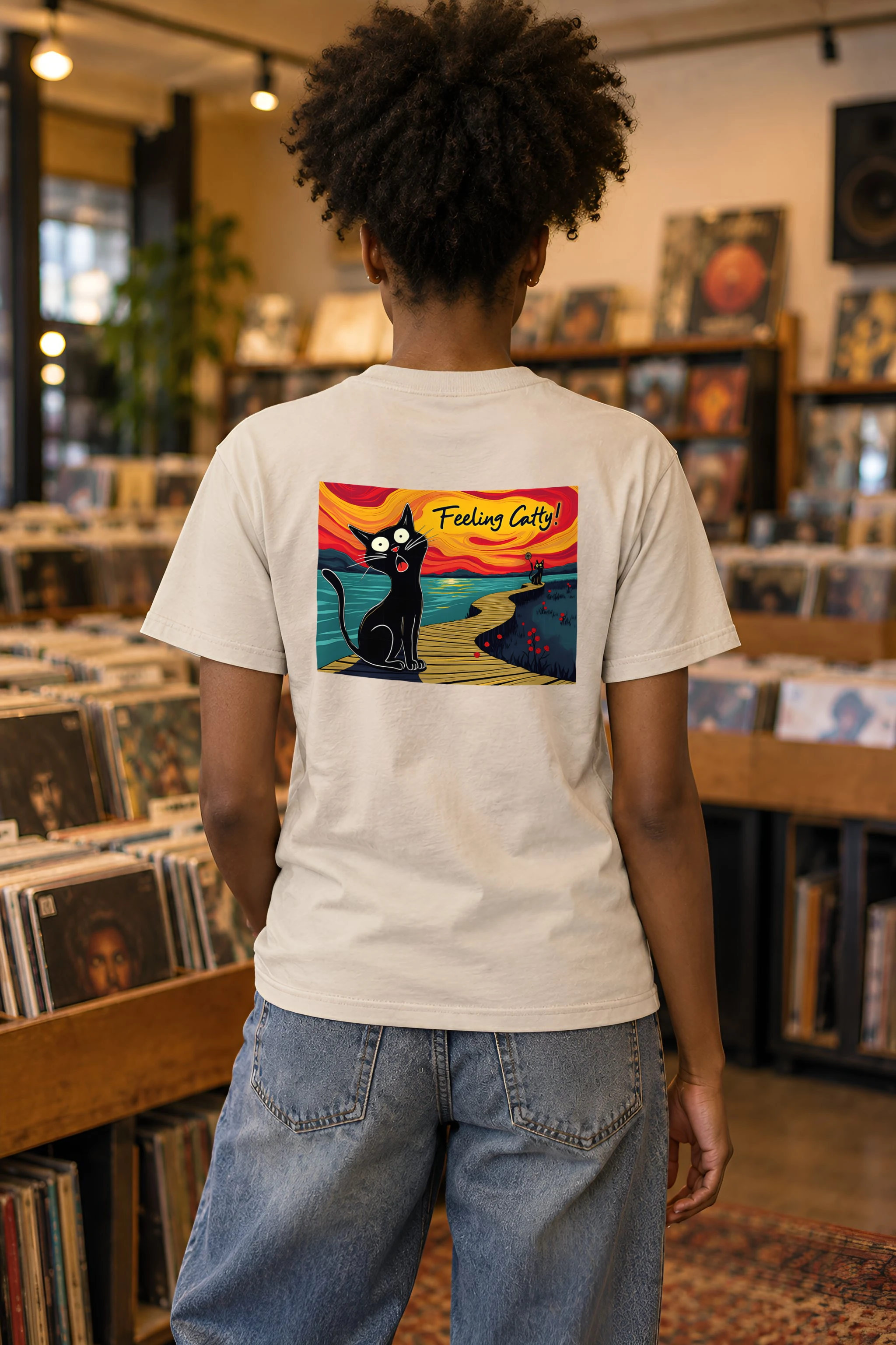 "Feeling Catty!" Heavyweight Unisex Crewneck T-shirt