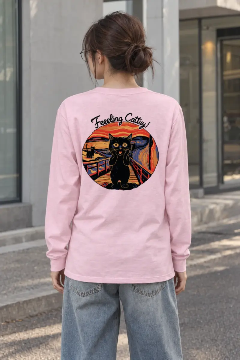 "Feeling Catty" Unisex Longsleeve T-shirt | Gildan 2400
