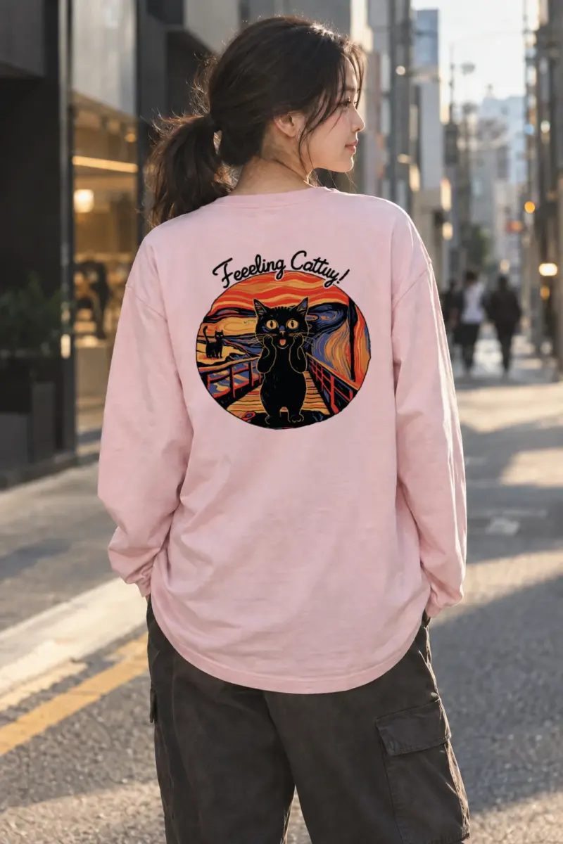 “Feeling Catty” Unisex Longsleeve T-shirt | Gildan 2400