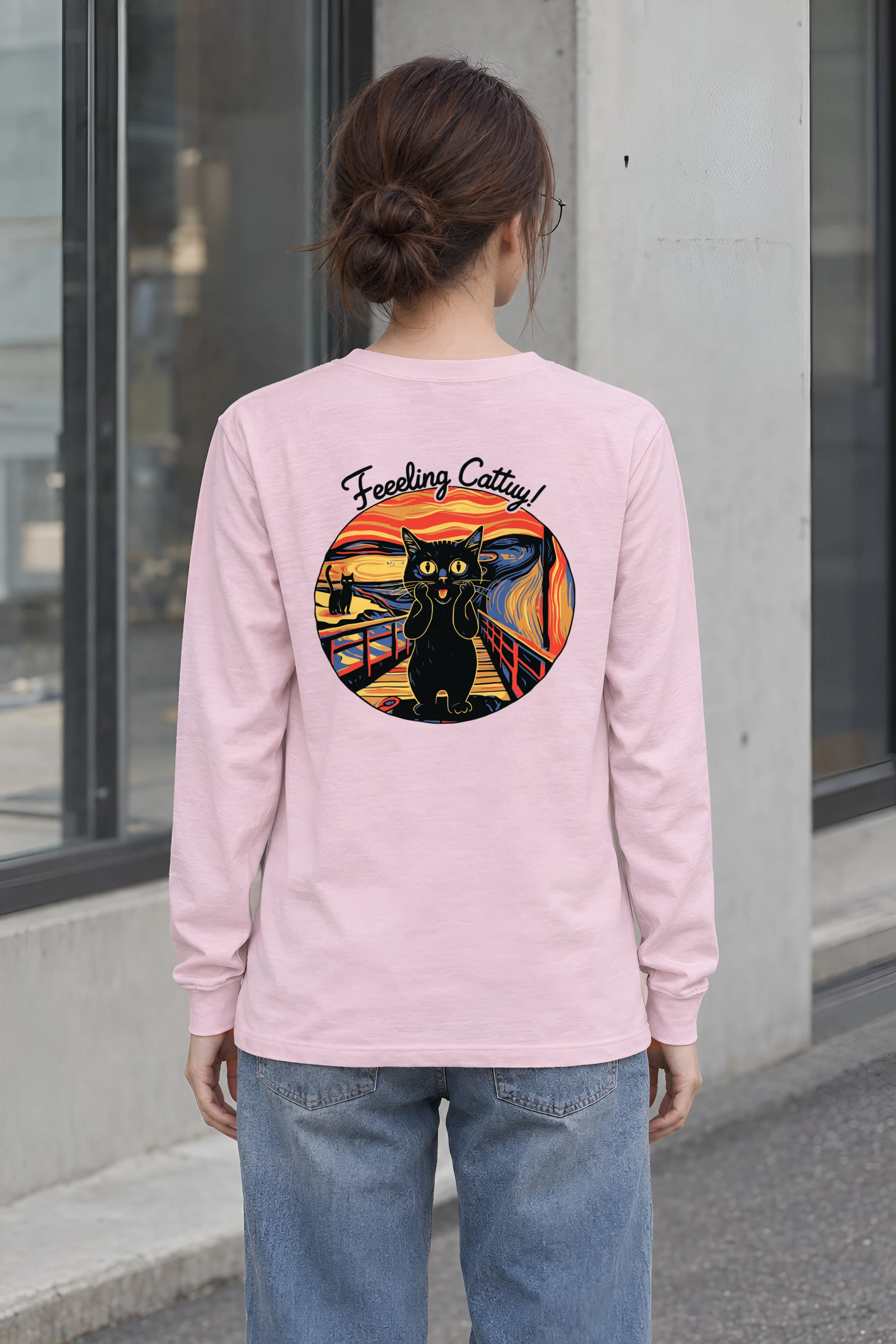 "Feeling Catty" Unisex Longsleeve T-shirt