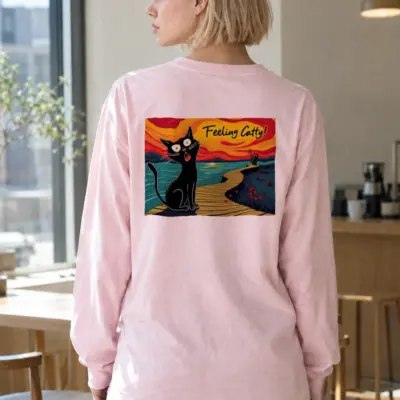 "Feeling Catty" Unisex Longsleeve T-shirt | Gildan 2400