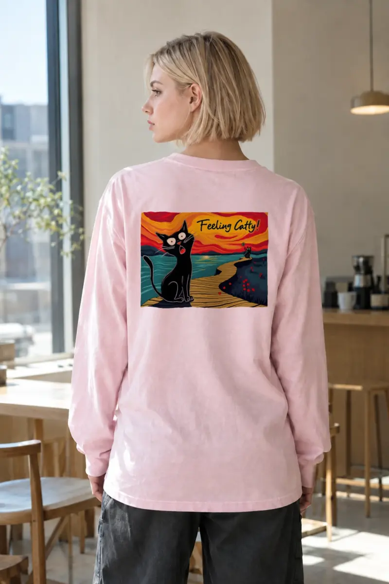 "Feeling Catty" Unisex Longsleeve T-shirt | Gildan 2400