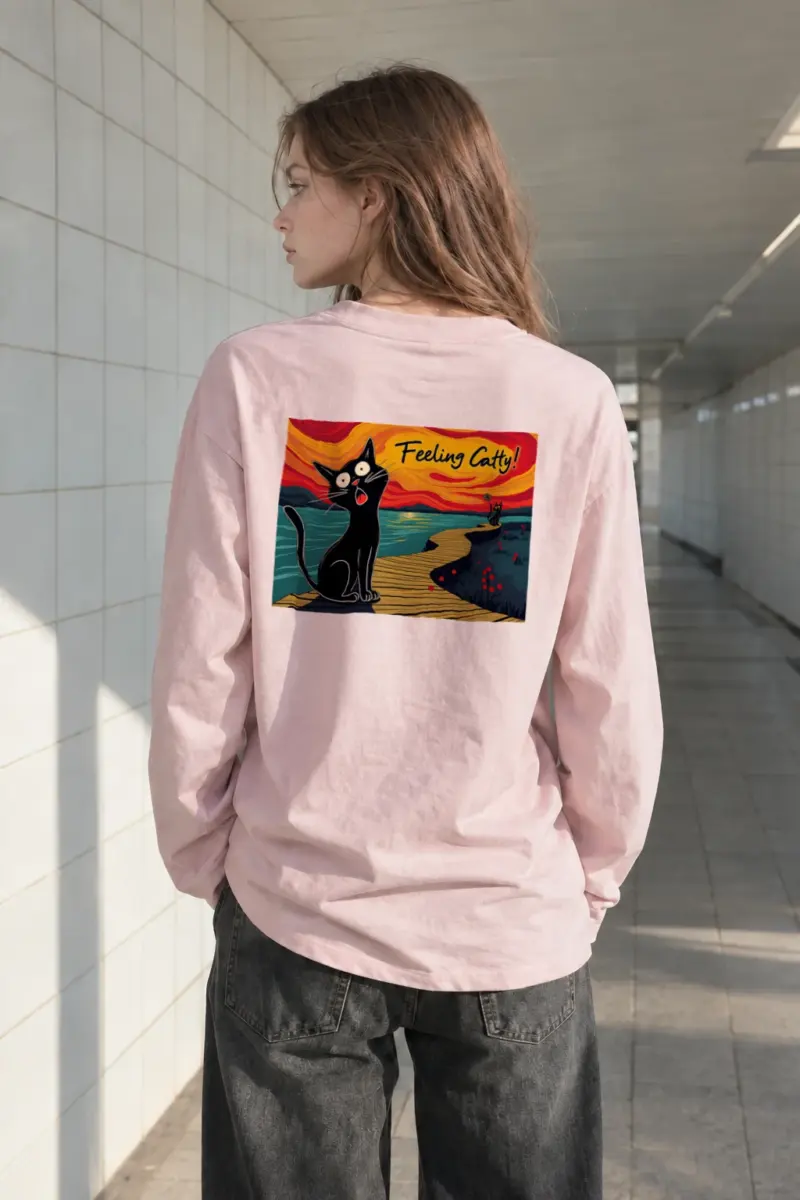 "Feeling Catty" Unisex Longsleeve T-shirt | Gildan 2400