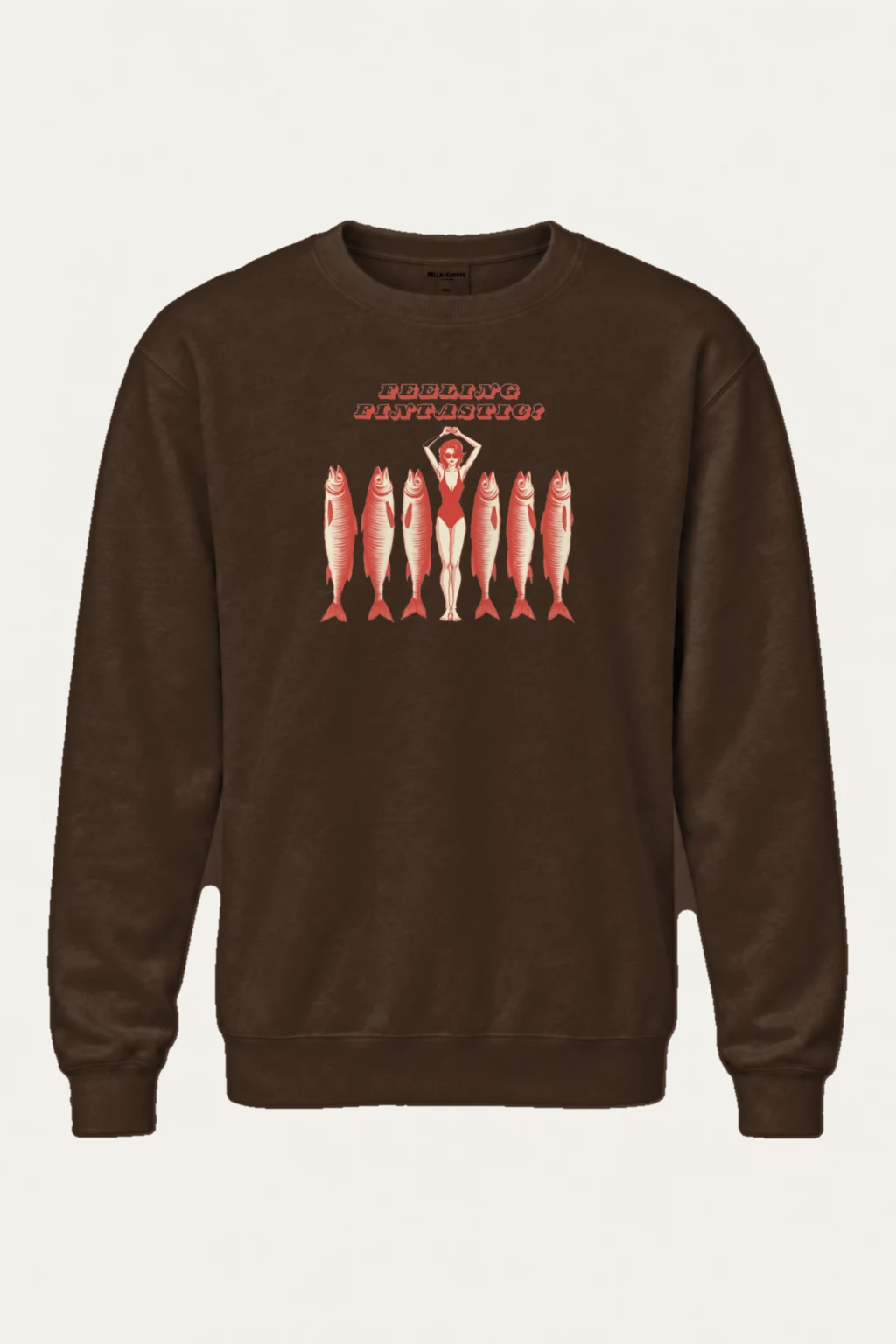 "Feeling Fintastic" Heavy Blend Unisex Crewneck Sweatshirt | Gildan 18000