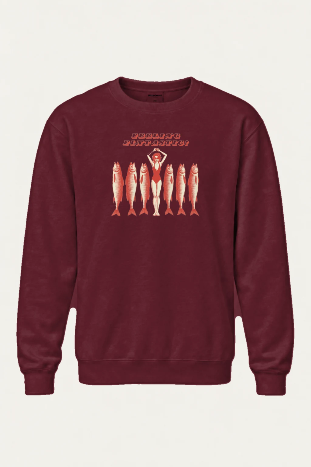 "Feeling Fintastic" Heavy Blend Unisex Crewneck Sweatshirt | Gildan 18000