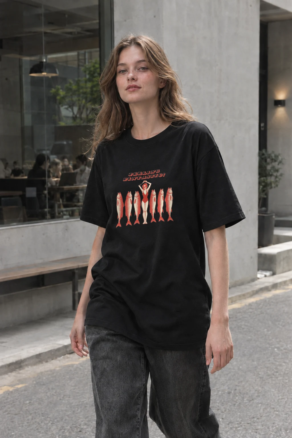 "Feeling Fintastic" Heavyweight Unisex Crewneck T-shirt | Gildan 5000