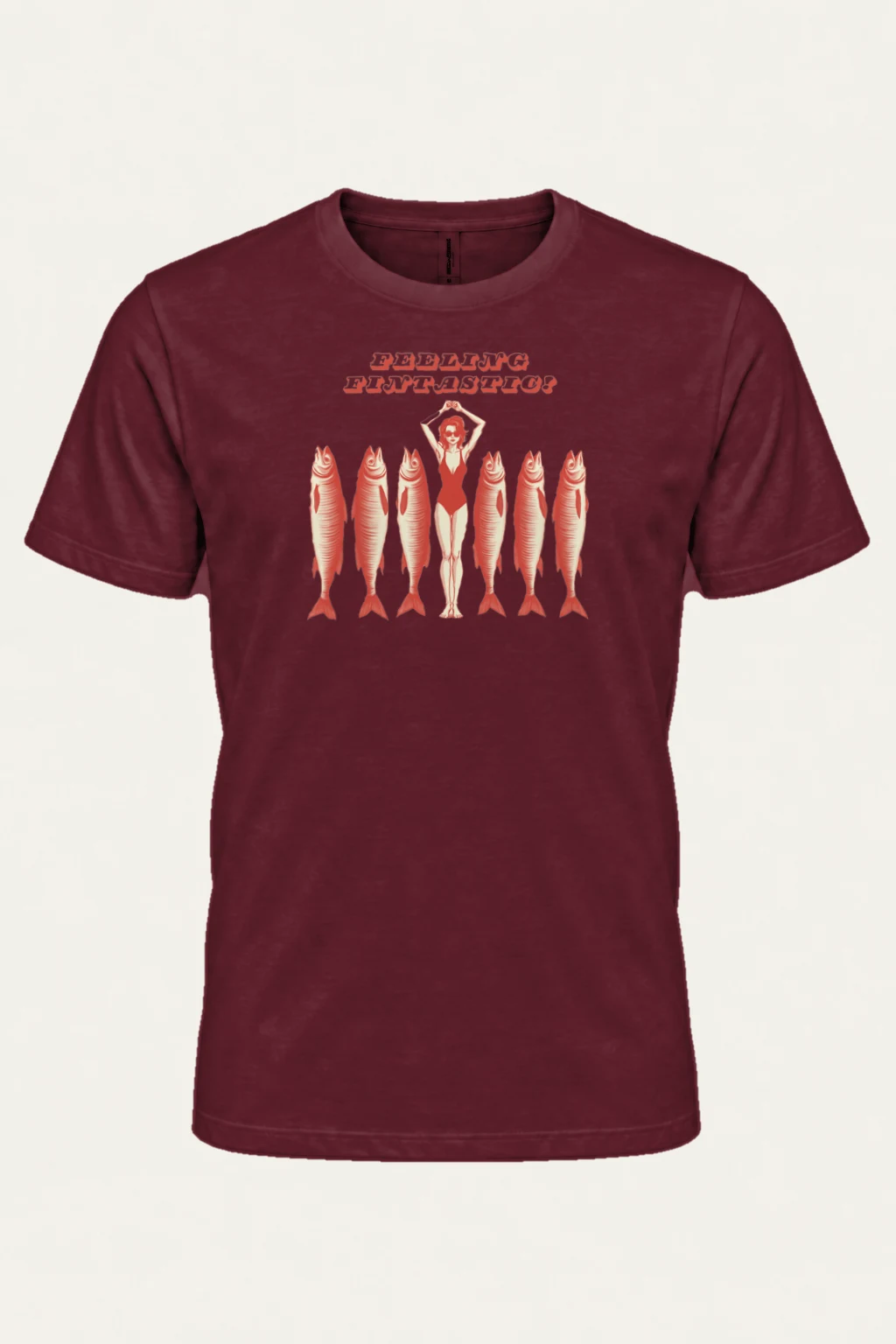 "Feeling Fintastic" Heavyweight Unisex Crewneck T-shirt | Gildan 5000