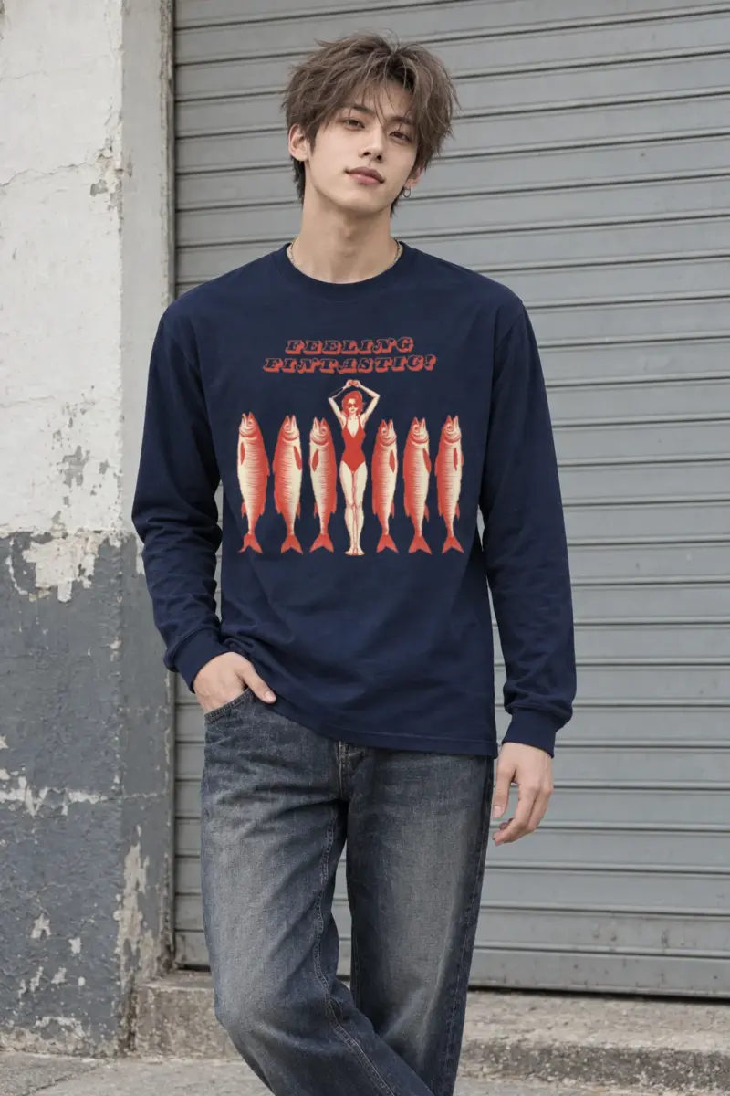 "Feeling Fintastic" Unisex Longsleeve T-shirt