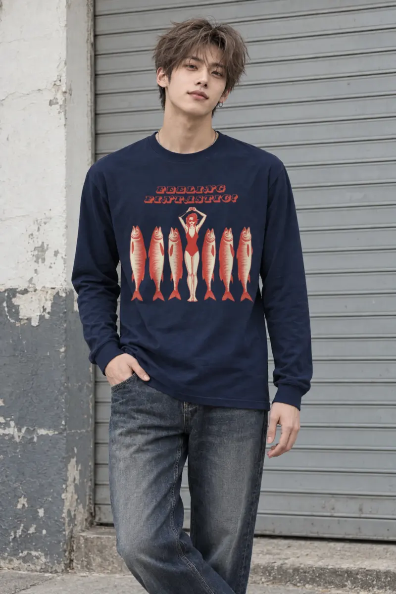 "Feeling Fintastic" Unisex Longsleeve T-shirt