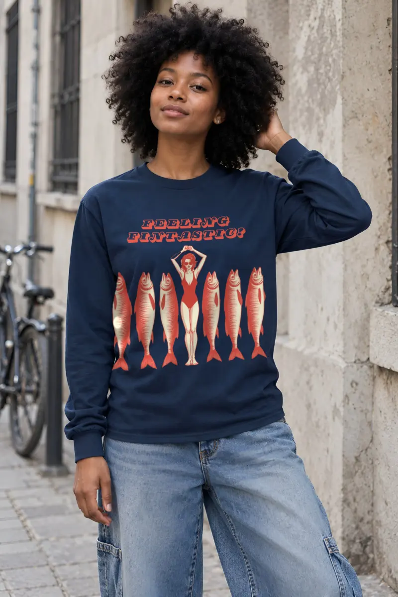 "Feeling Fintastic" Unisex Longsleeve T-shirt