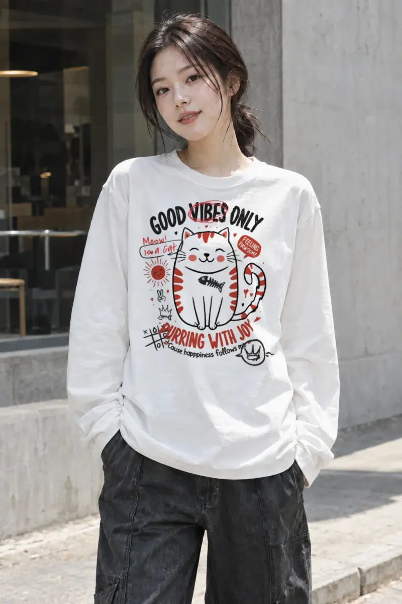 "Feeling Pawsome" Unisex Longsleeve T-shirt | Gildan 2400