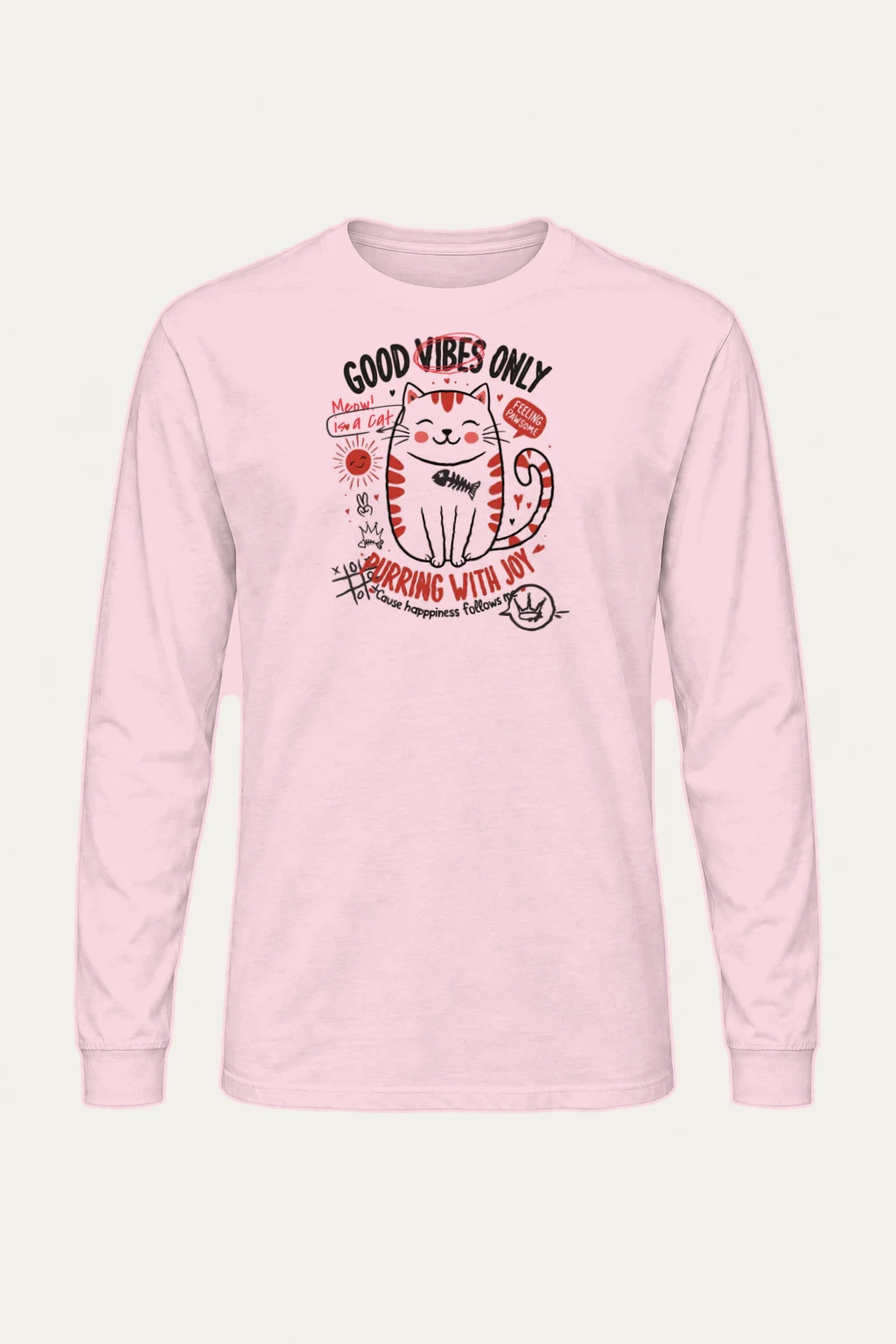 "Feeling Pawsome" Unisex Longsleeve T-shirt | Gildan 2400