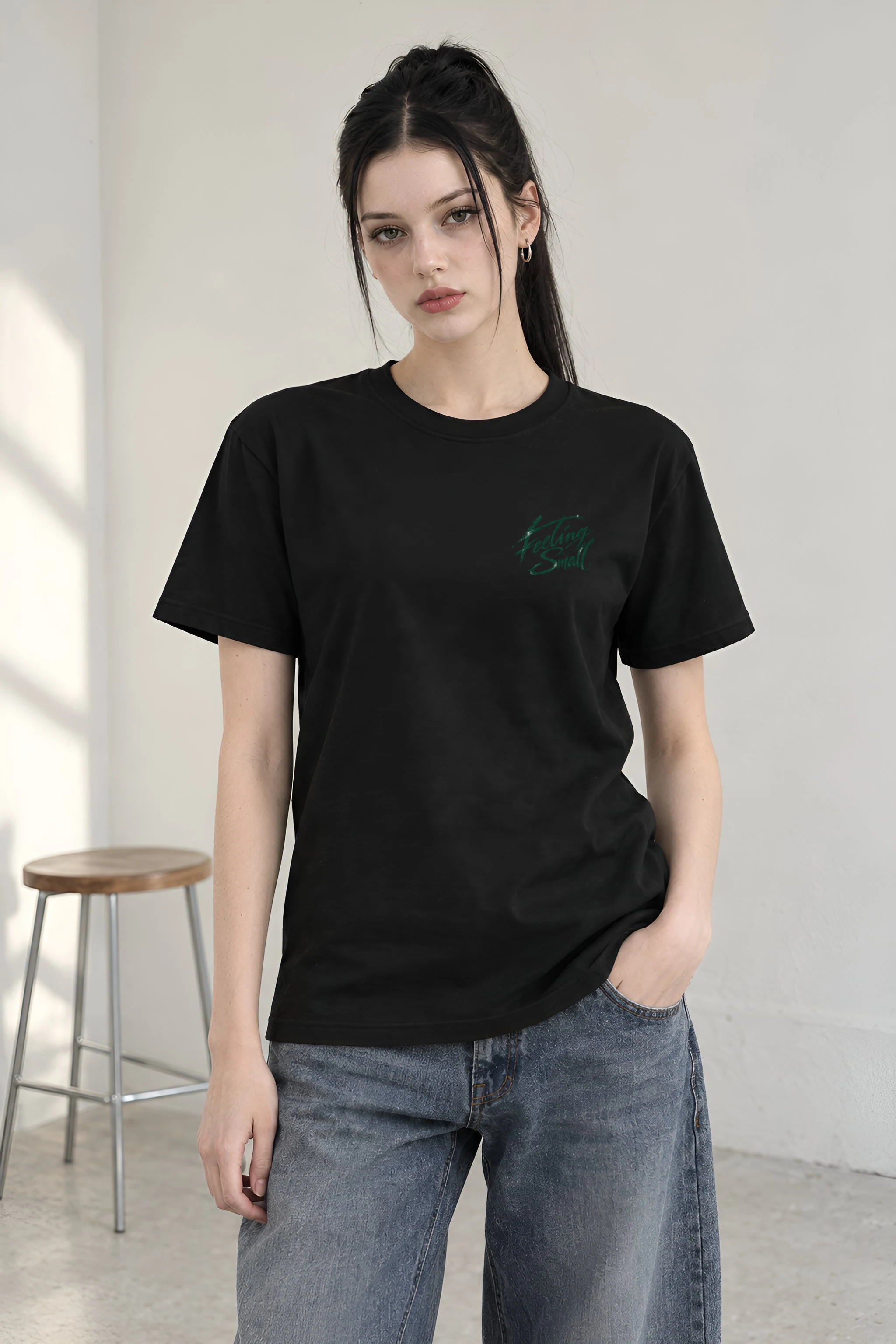 "Feeling Small" Heavyweight Unisex Crewneck T-shirt