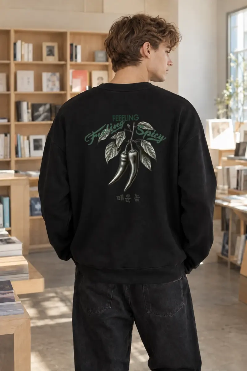 “Feeling Spicy” Heavy Blend Unisex Crewneck Sweatshirt | Gildan 18000