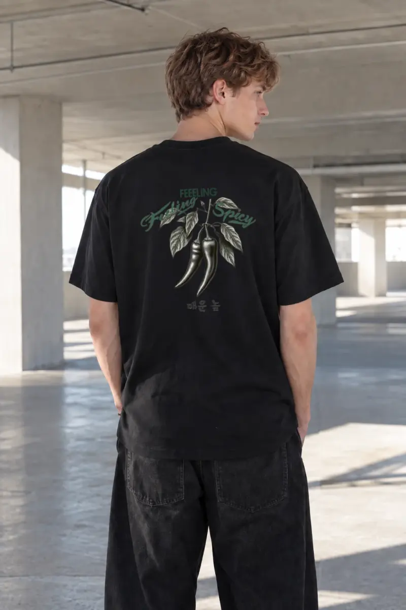 "Feeling Spicy" Heavyweight Unisex Crewneck T-shirt | Gildan 5000
