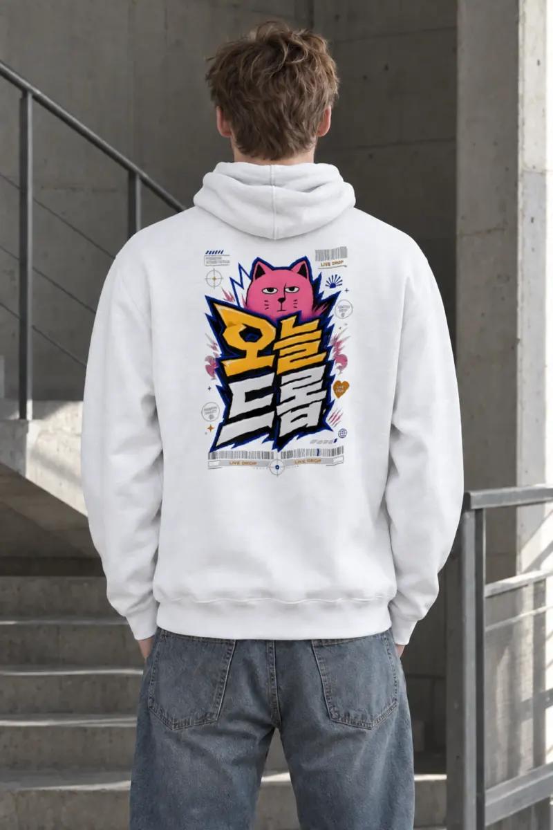 "Feline Lightning Graphic" Heavy Blend Unisex Pullover Hoodie