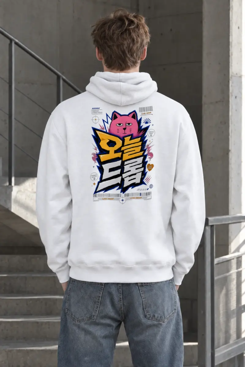 "Feline Lightning Graphic" Heavy Blend Unisex Pullover Hoodie