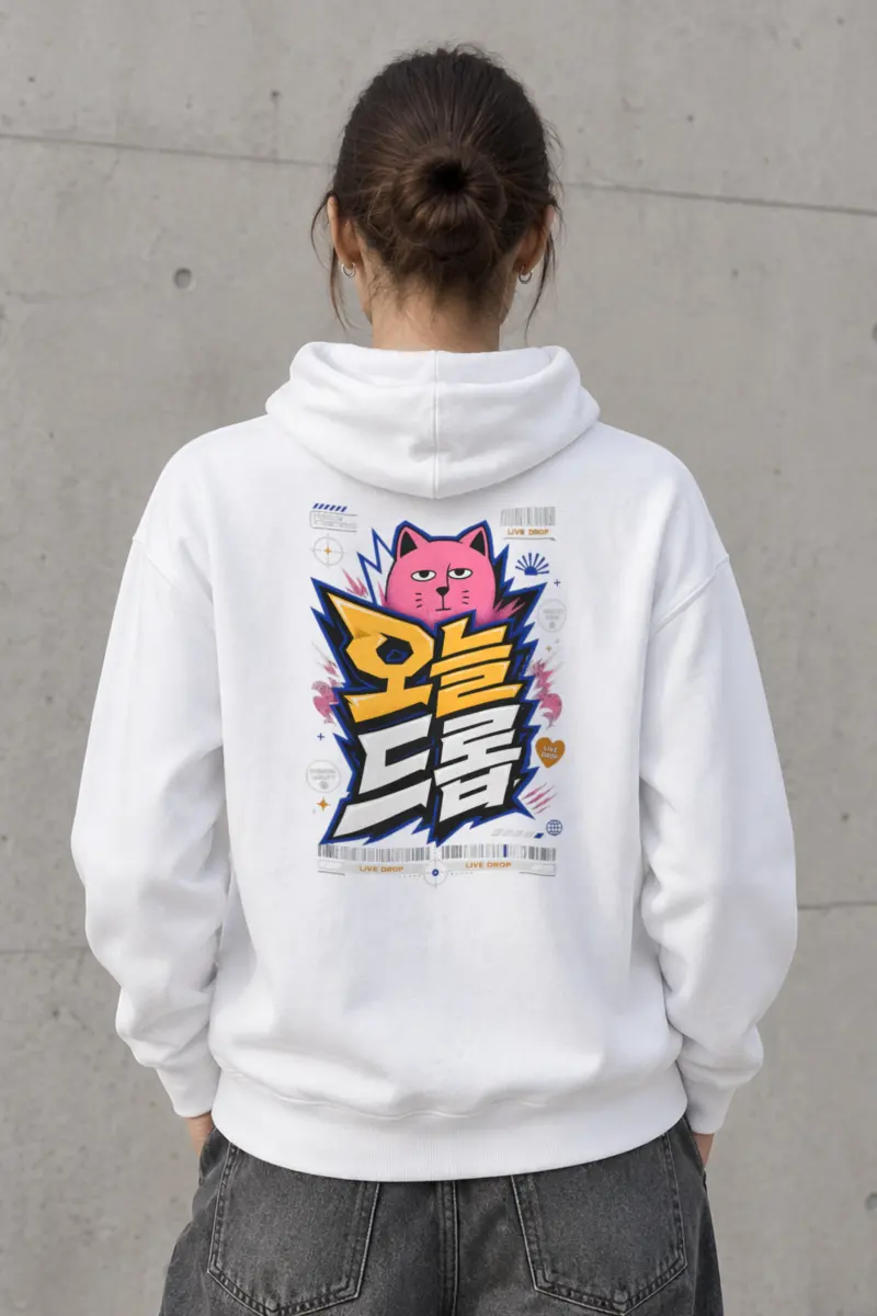 "Feline Lightning Graphic" Heavy Blend Unisex Pullover Hoodie