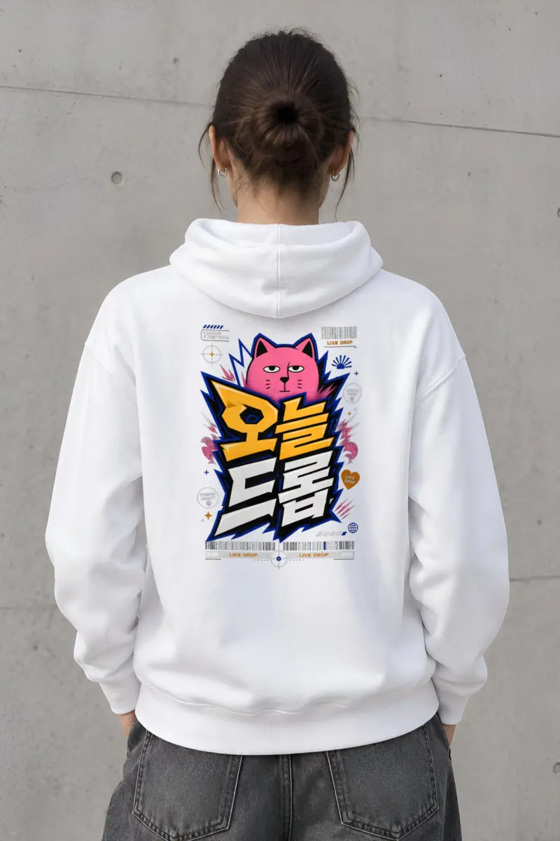 "Feline Lightning Graphic" Heavy Blend Unisex Pullover Hoodie