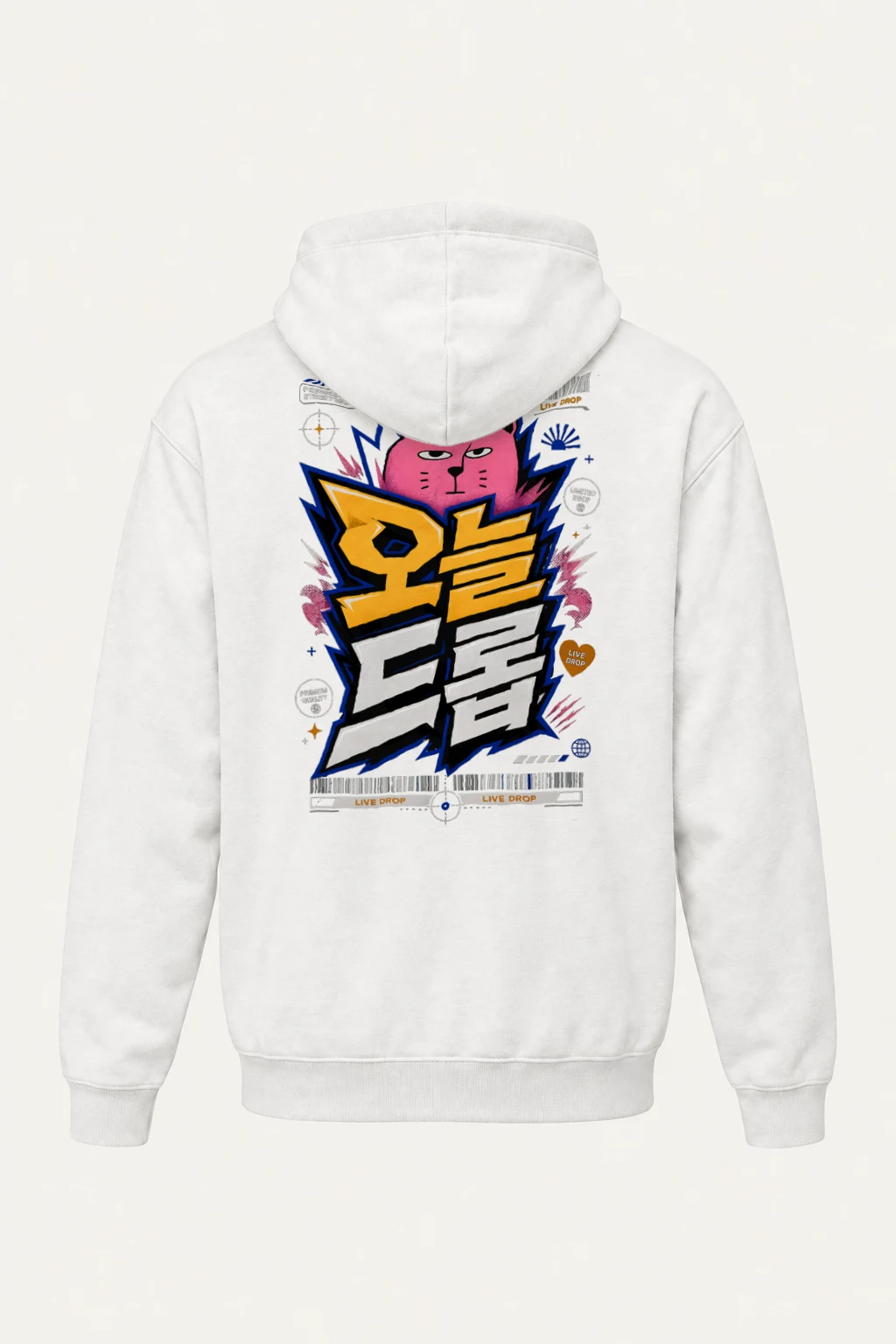 "Feline Lightning Graphic" Heavy Blend Unisex Pullover Hoodie