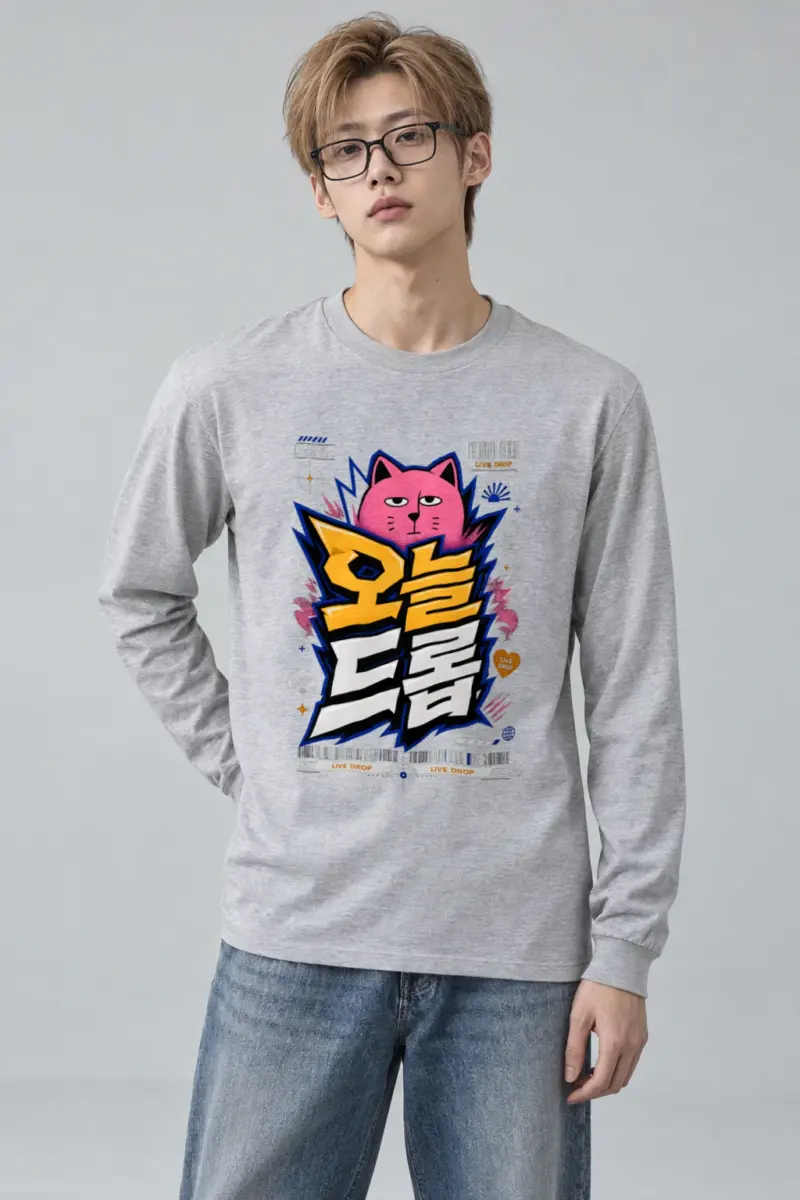 "Feline Lightning Graphic" Unisex Longsleeve T-shirt