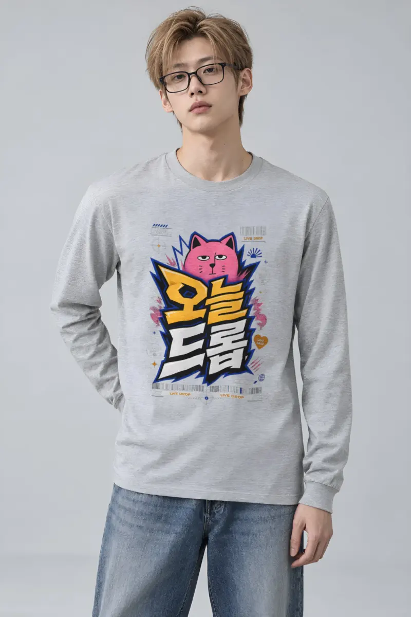"Feline Lightning Graphic" Unisex Longsleeve T-shirt
