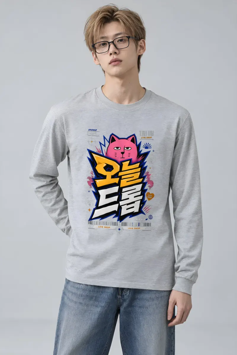 "Feline Lightning Graphic" Unisex Longsleeve T-shirt