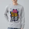 "Feline Lightning Graphic" Unisex Longsleeve T-shirt