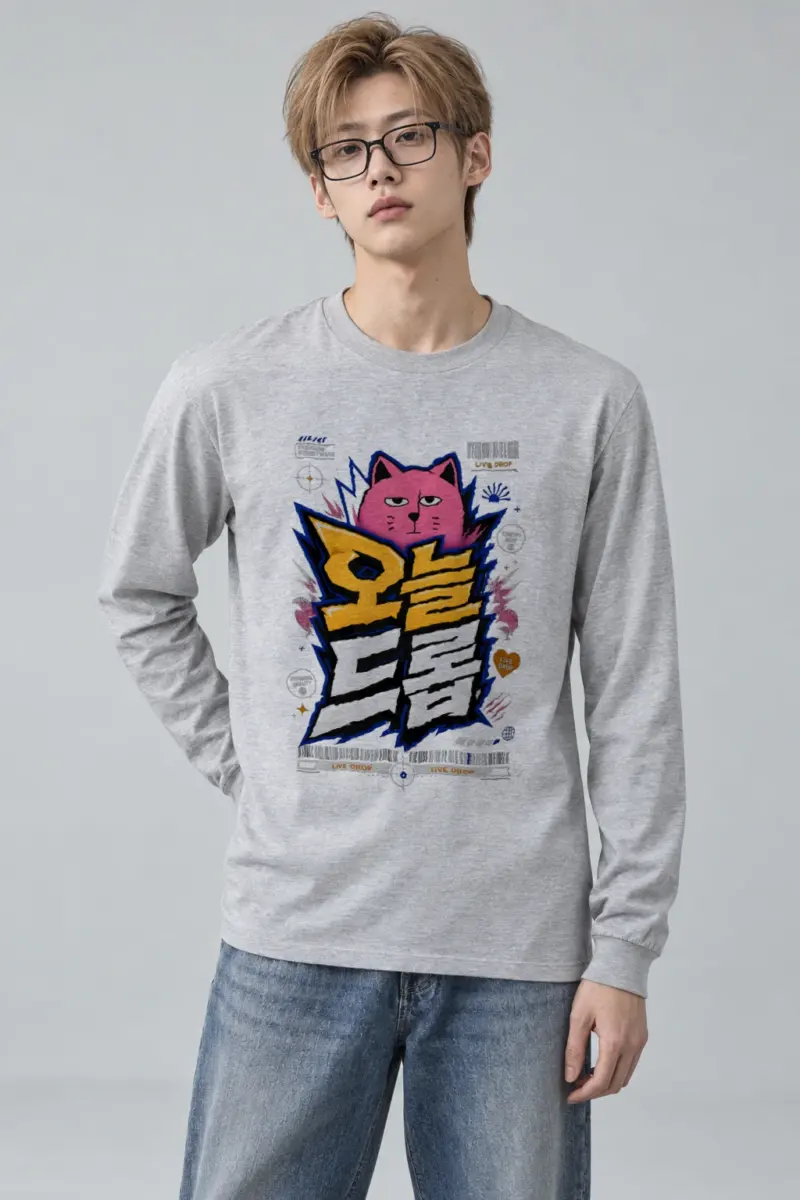 "Feline Lightning Graphic" Unisex Longsleeve T-shirt